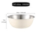 304 Stainless Steel Salad Mixing Bowl – Egg Beater, Dough and Food Prep Bowl for Kitchen Use